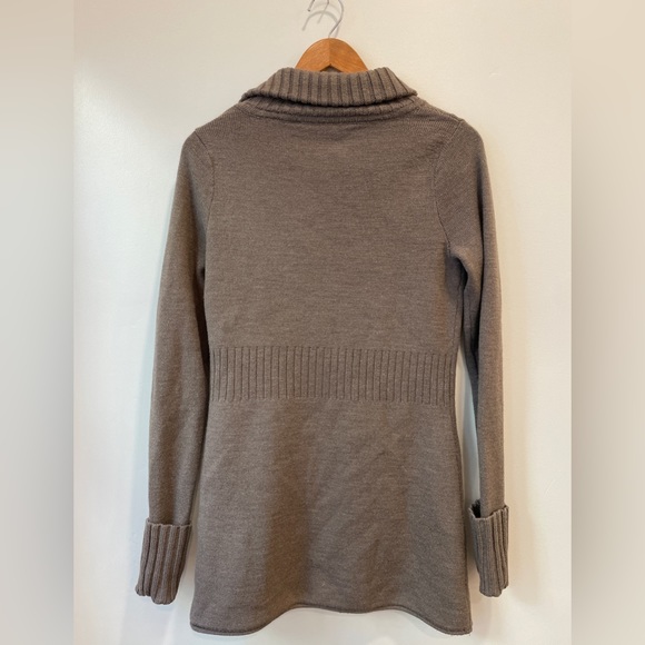 ATHLETA gray wool zip up sweater coat - Picture 4 of 5